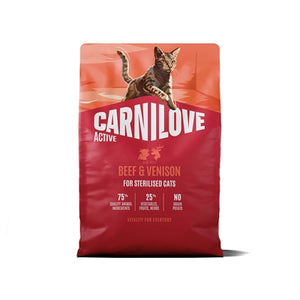 Carnilove Active Adult Sterilised All Breeds Beef / Venison kattenvoer droogvoer