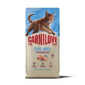 Carnilove True Fresh Adult Sterilised All Breeds Fish / Turkey kattenvoer droogvoer 6 kg