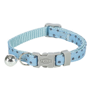 Trixie Kattenhalsband Stippen Motief Blauw halsbanden lijnen nylon 20-30x1 cm