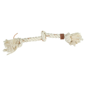 Zolux Flostouw Leather Touch 3 Knopen hondenspeelgoed 43,5x6X6 cm