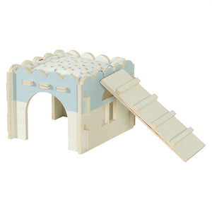 Zolux Knaaghuis Cosy Cavia Hout knaagdierspeelgoed 21x21x16 cm