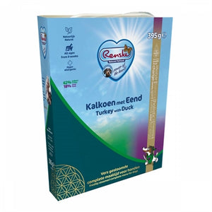 Renske Vers Vlees Kalkoen/Eend hondenvoer natvoer 10x395 gr