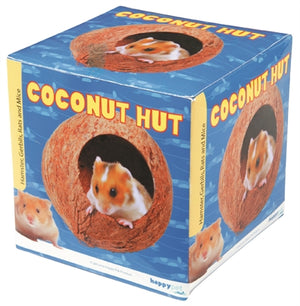 Happy Pet Coconut Hut knaagdierspeelgoed 12x11x11 cm