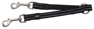 Rogz For Dogs Snake Splitter Zwart hondenhalsband hondenriem nylon 16 MMX23 cm