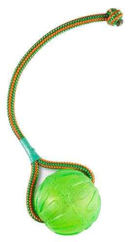 Starmark Swing 'n Fling Chew Bal Aan Koord hondenspeelgoed 9 cm
