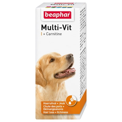 BEAPHAR MULTI-VIT LAVETA + CARNITINE HOND 50 ML
