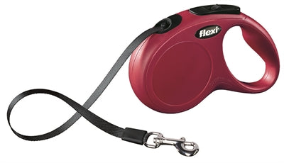 Flexi Rollijn Classic Tape Rood hondenhalsband hondenriem