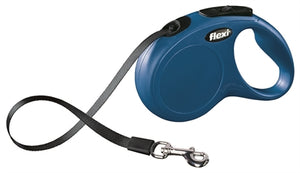Flexi Rollijn Classic Tape Blauw hondenhalsband hondenriem