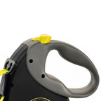 Flexi Rollijn Giant Tape Neon Zwart / Geel hondenhalsband hondenriem