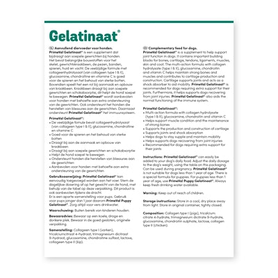 Primeval Gelatinaat Hond voedingssupplement