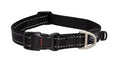 ROGZ FOR DOGS FANBELT HALSBAND ZWART 20 MMX34-56 CM