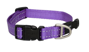 Rogz For Dogs Snake Halsband Paars hondenhalsband hondenriem nylon 16 MMX26-40 cm