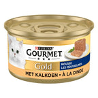 Gourmet Gold Fijne Mousse Kalkoen kattenvoer natvoer 24x85 gr