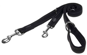 Rogz For Dogs Lumberjack Multipurpose Lijn Zwart hondenhalsband hondenriem nylon 25 MMX1,6 Mtr