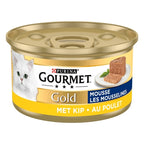 Gourmet Gold Fijne Mousse Kip kattenvoer natvoer 24x85 gr