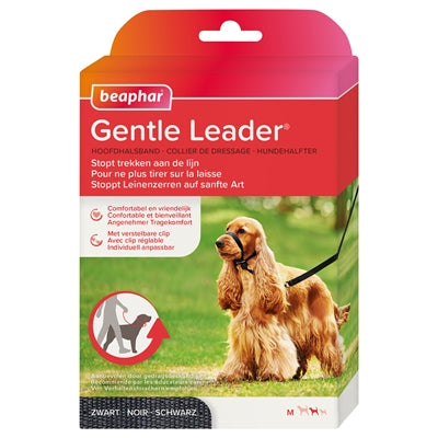 Beaphar Gentle Leader Zwart hondenhalsband hondenriem nylon