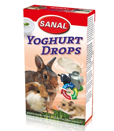 Sanal Knaagdier 3-PACK Drops Yogurt / Salad / Wild Berry snacks zacht 3x45 gr