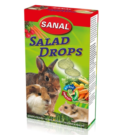 Sanal Knaagdier 3-PACK Drops Yogurt / Salad / Wild Berry snacks zacht 3x45 gr