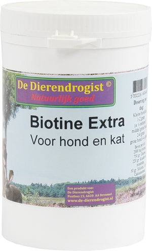 Dierendrogist Biotine Poeder+kruiden Voor Hond en Kat voedingssupplement