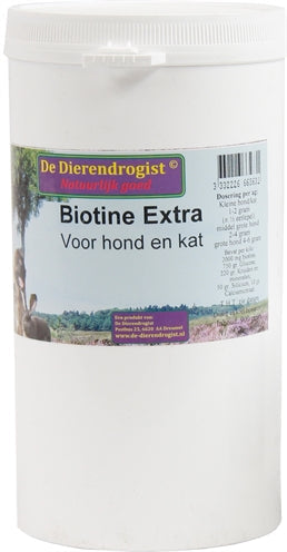 Dierendrogist Biotine Poeder+kruiden Voor Hond en Kat voedingssupplement