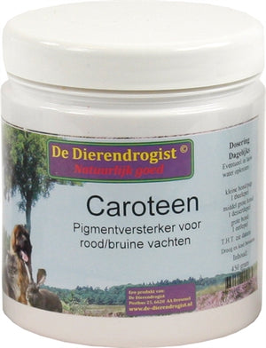 Dierendrogist Caroteen Pigmentversterker voedingssupplement hond 450 gr