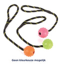 HAPPY PET TOUGH TOYS BAL STUDDED AAN TOUW RUBBER 22X6X6 CM