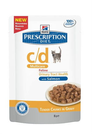 Hill'S Prescription Diet Hill's Feline c/d Multicare Zalm kattenvoer natvoer 12x85 gr