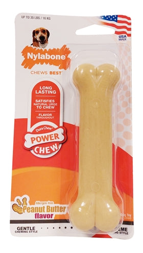 Nylabone Dura Chew Pindakaas Voor Harde Bijters Hypoallergeen hondenspeelgoed