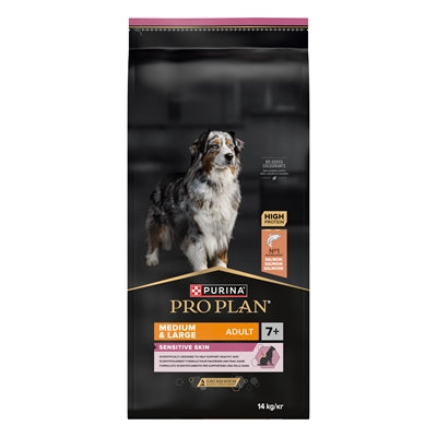 PRO PLAN DOG ADULT MEDIUM / LARGE 7+ SENSITIVE SKIN 14 KG