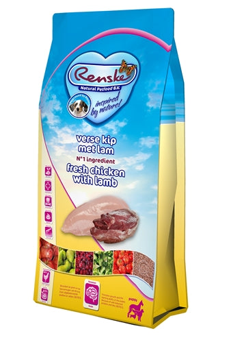 Renske Super Premium Puppy Kip / Lam hondenvoer droogvoer