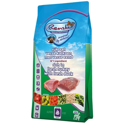 Renske Super Premium Adult Kalkoen / Eend hondenvoer droogvoer