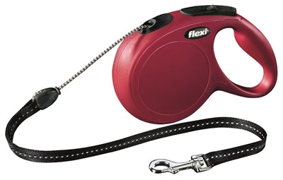 Flexi Rollijn Classic Cord Rood hondenhalsband hondenriem