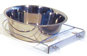 Rvs Hondenbak Met Schroefhouder voerbak 21 cm