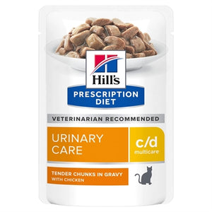 Hill'S Prescription Diet Hill's Feline c/d Multicare Unrinary Care Chicken kattenvoer natvoer 12x85 gr
