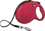 Flexi Rollijn Classic Tape Rood hondenhalsband hondenriem