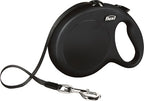 Flexi Rollijn Classic Tape Zwart hondenhalsband hondenriem