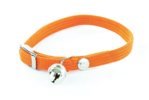 Martin Halsband Kat Elastisch Nylon Oranje halsbanden lijnen 30x1 cm