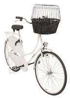 Trixie Wilgen Fietsmand Voorop Zwart Met Kussen en Kap outdoor 50x35x41 cm