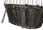 Trixie Wilgen Fietsmand Voorop Zwart Met Kussen en Kap outdoor 50x35x41 cm