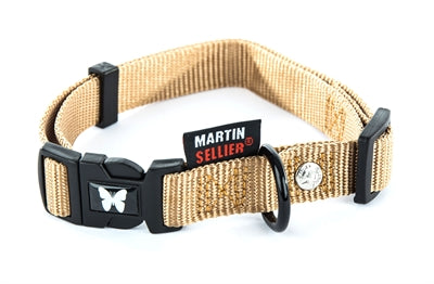 MARTIN HALSBAND VERSTELBAAR NYLON BEIGE 40-55X2 CM
