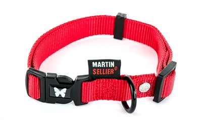 MARTIN HALSBAND VERSTELBAAR NYLON ROOD 45-65X2,5 CM