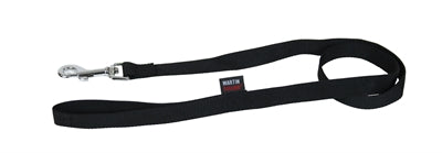 MARTIN HONDENRIEM BASIC NYLON ZWART 120X1 CM