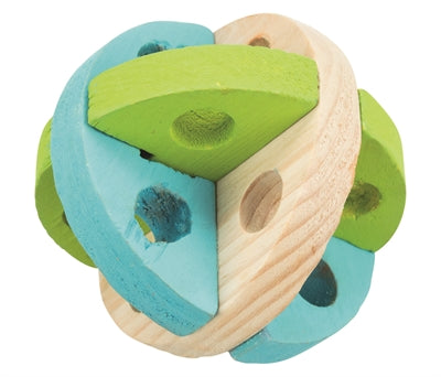Trixie Speel en Snackbal Hout knaagdierspeelgoed 8 cm