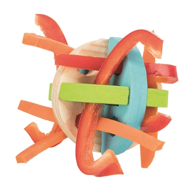 Trixie Speel en Snackbal Hout knaagdierspeelgoed 8 cm