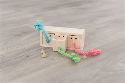 Trixie Snack Kubus Hout knaagdierspeelgoed 16x6X7 cm