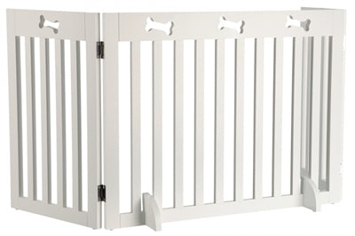 TRIXIE HONDENHEK AFSLUITHEK WIT 3 PANELEN 82-124X61 CM