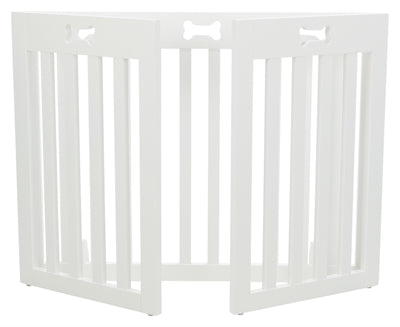 Trixie Hondenhek Afsluithek Wit 3 Panelen honden-kattenluik 82-124x61 cm