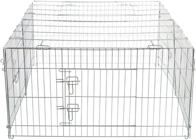 Trixie Natura Knaagdierren Met Dak Gegalvaniseerd Metaal knaagdierkooi konijnenhok 144x58x116 cm