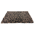 VETBED PRINT LUIPAARDPRINT BEIGE / ZWART GERECYCLED 75X50 CM