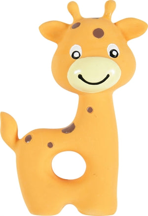 Zolux Puppyspeelgoed Latex Giraffe Oranje hondenspeelgoed 7,5x3,5x10 cm